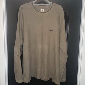 Retro Columbia‎ Shirt Size L Men's Thermal Knit Long Sleeve PullOver